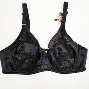 Vollence 34 Black Silicone Breast Form Pocket Bra